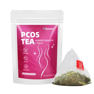 PCOS Tea for Women's Health | Natural Hormone Balance & Uterus Support, Vegan GMO Free Herbal Supplement, 10 Tea Bags