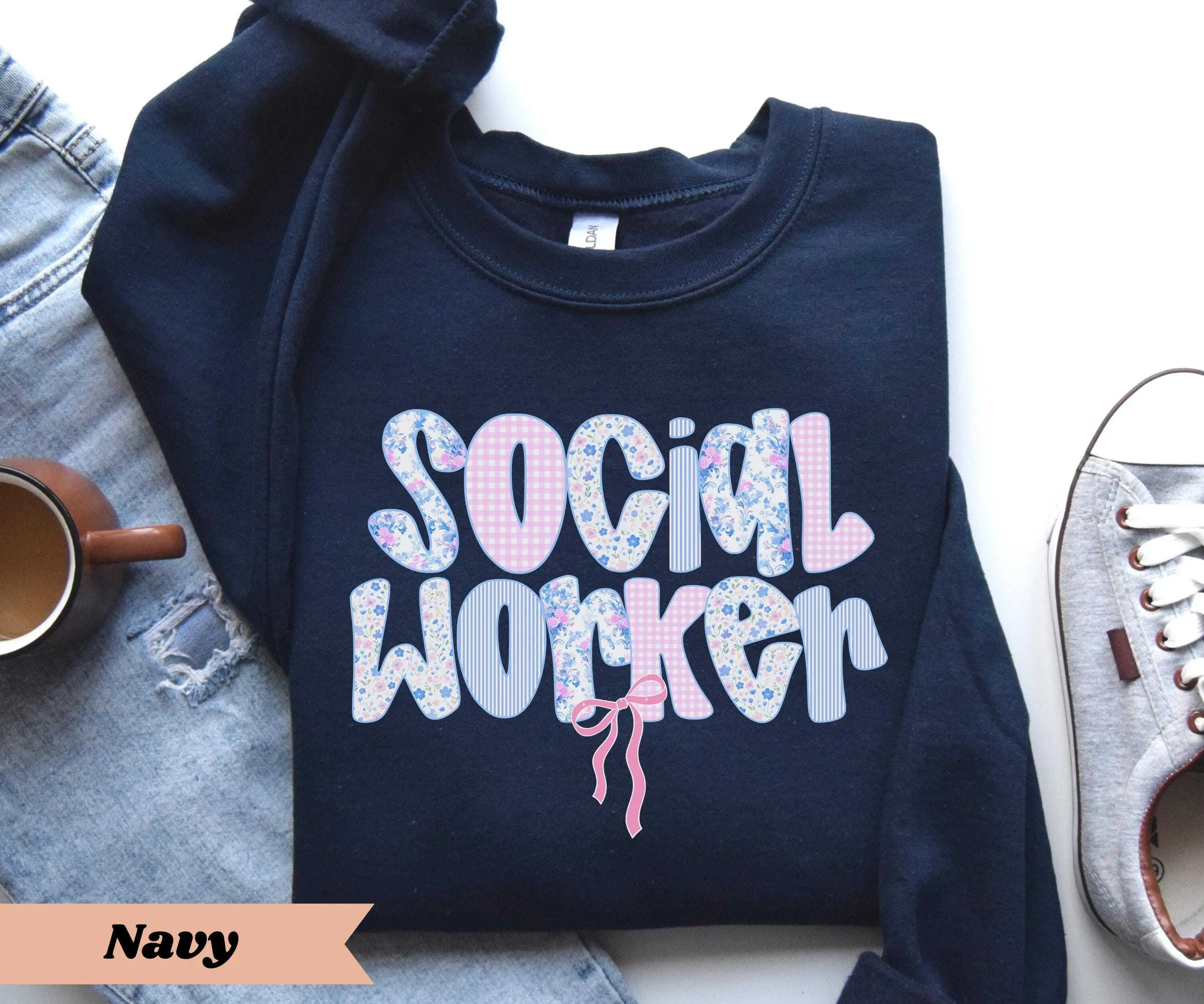 Social Worker Sweatshirt , School Counselor Tee MSW LSW, School Social Worker Grad Gift Therapist