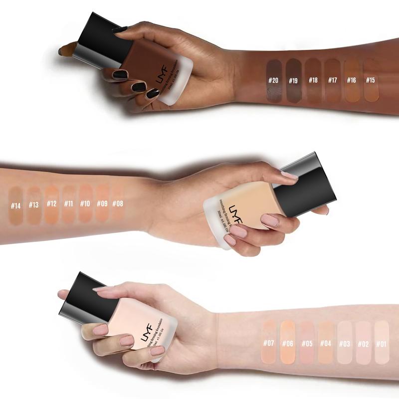 UMF 2-in-1 Foundation Skincare & Pro Coverage, Waterproof & Antioxidant, Long Wear Concealer, Soft Mist Creamy Finish, Liquid Foundation for All Skin Types, Daily Whipped, Pore-Blurring, Sensitive Skin Therapy, 20 Shades for Different Skin Tones