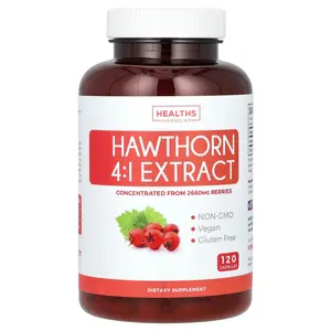 Healths Harmony Hawthorn 4:1 Extract, 120 Capsules (665 mg per Capsule)