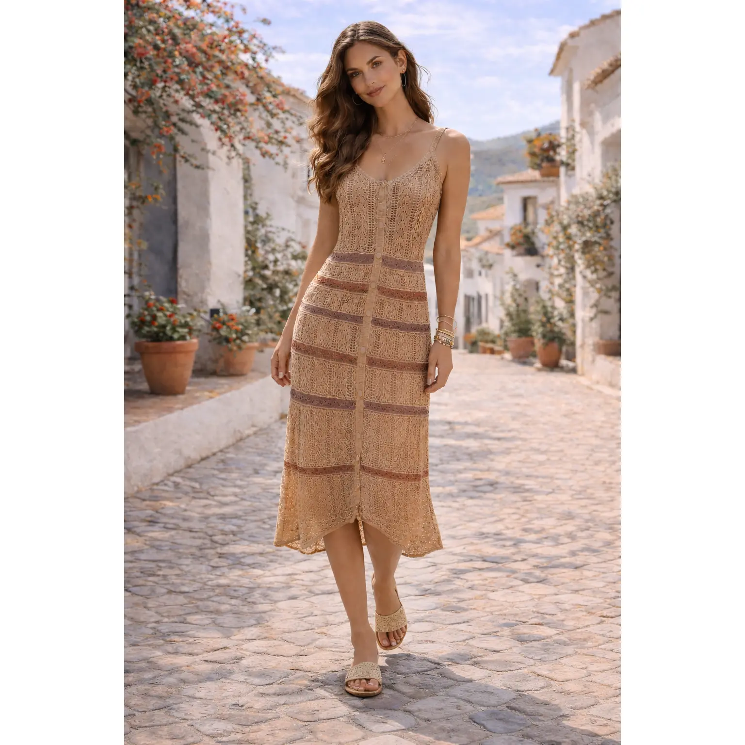 Spanish Coastal Knit Dress