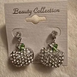 Apple rhinestones  earrings