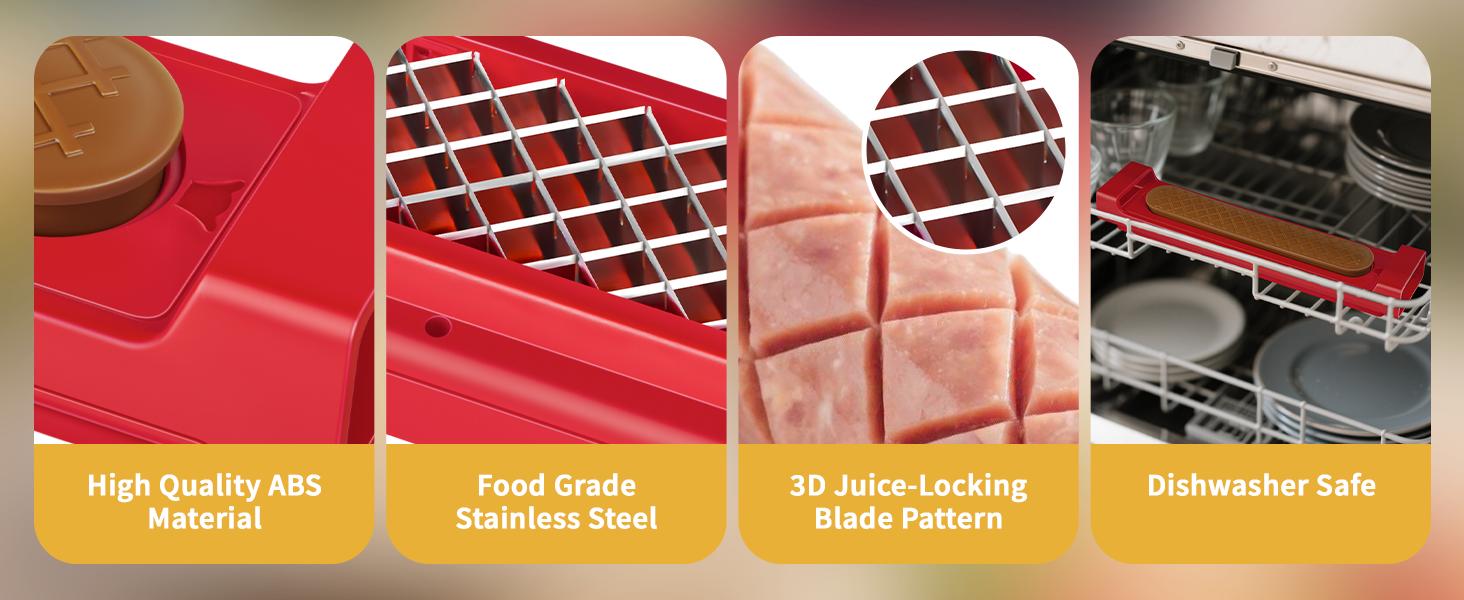 Hot Dog Slicing Tool - Pop-Out Criss Cross Slicer with Stainless Steel Blades for Kitchen Grilling Tailgating Camping BBQ