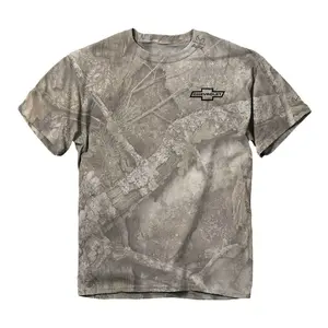 Chevrolet - Camo All American T-Shirt For Men, Realtree Camo Washed Shirt, Camo Shirt For Men Casual Breathable, Gift For Men