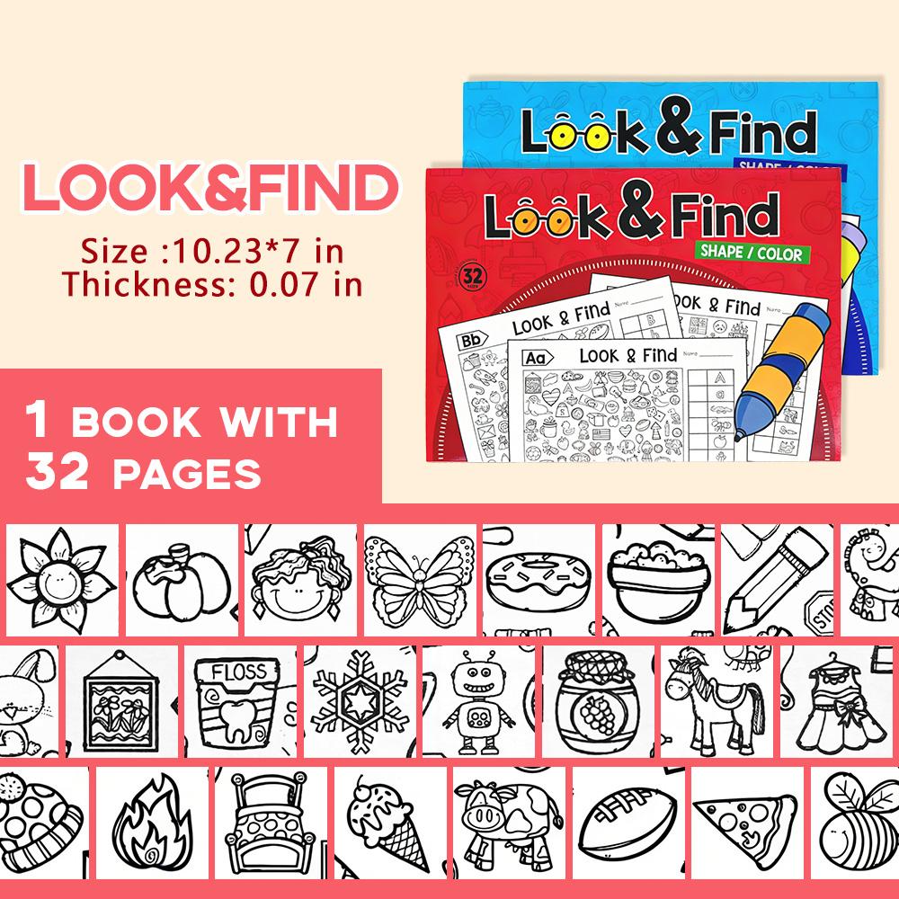 Preschool Coloring Focus Game Book