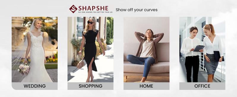 SHAPSHE Thong Bodysuit for Women Seamless Tummy Control Shapewear Strapless Body Shaper with Built In Bra