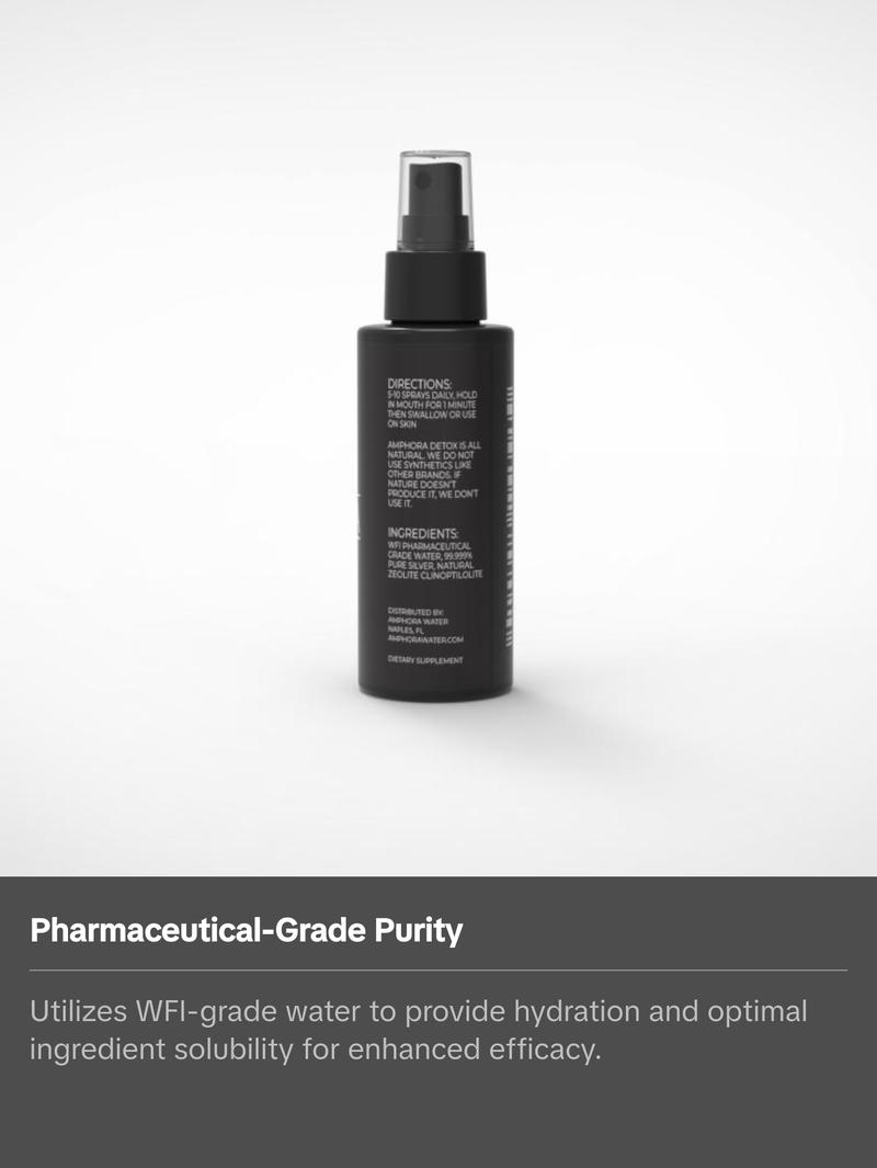 Detox | Silver & Zeolite Spray | 2oz