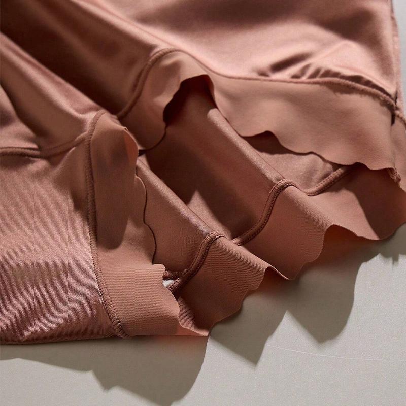 Pack of 6 Women's Mid-Rise Panties, Ice Silk Seamless Design, Daily Comfort, Elegant and Fashionable, Soft and Smooth Fabric, Seamless Bikini Style Mid-Rise Panties, Women's Underwear, Halloween Costume undies for women