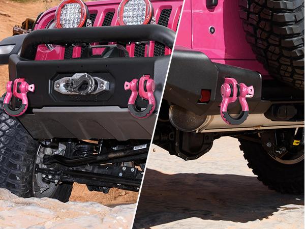 Nilight 2 Pack 3/4" D-Ring Shackle with 7/8" Screw Pin 41,887lbs Break Strength, Heavy Duty Off Road Recovery Shackle with Isolators Washers for Use with Tow Strap, Winch, Off-Road Truck Vehicle Tension Rope Tarnish Free Rope