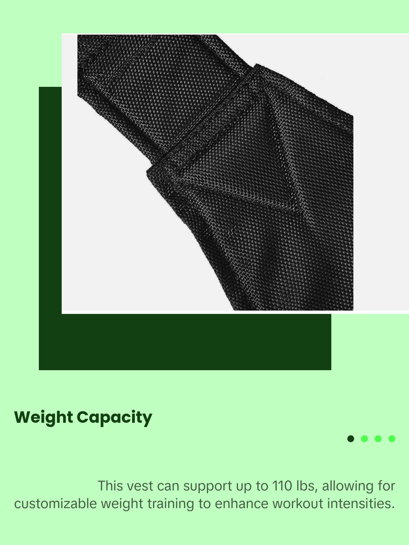 Weight Training Exercise Weighted Vest Fitness Training Workout Sport 110lbs Weighted Adjustable