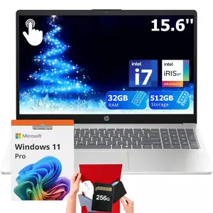 HP 2025 15.6 FHD inch Laptop PC,Intel Core i7-1355U, 32GB RAM, 512GB SSD,Backlit Keyboard, Wi-Fi 6,Bluetooth 5.3,Windows 11 Pro,Silver,Bundle Accessory