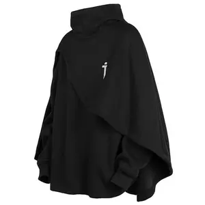 Fashion Cape Hoodie Men's Techwear HoodieGray Dark Turtleneck Sweatshirt Unisex Clothes Menswear Long Sleeve streetwear vacation outfits vintage clothing hoodies men sadboiz club hoodie pureza  hoodie winter jacket men stay cool q