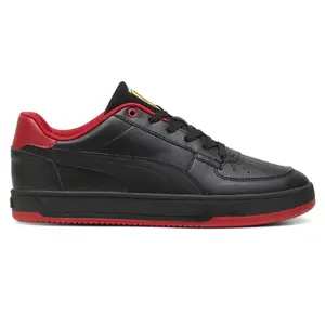 PUMA Mens Scuderia Ferrari Caven 2.0 Lace Up Sneakers Shoes Casual - Black
