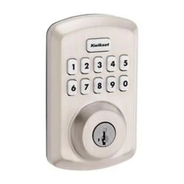 Kwikset 5043686 Smart Code Zinc Electronic Deadbolt - Satin Nickel, Electronic Mechanism Door Lock, Keyless Entry Solution, Single Cylinder Lock, Electronic Mechanism Smart Door Locks, Keyless Entry Solutions