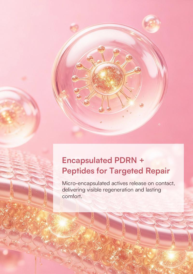 INIA PDRN + Peptide Repair Cream– Intensive Repair, Firm & Hydrate for Sensitive Skin with Salmon DNA, 5% Niacinamide & Collagen, Fresh PDRN Capsules for Maximum Repair, Layerable with Sunscreen & Makeup