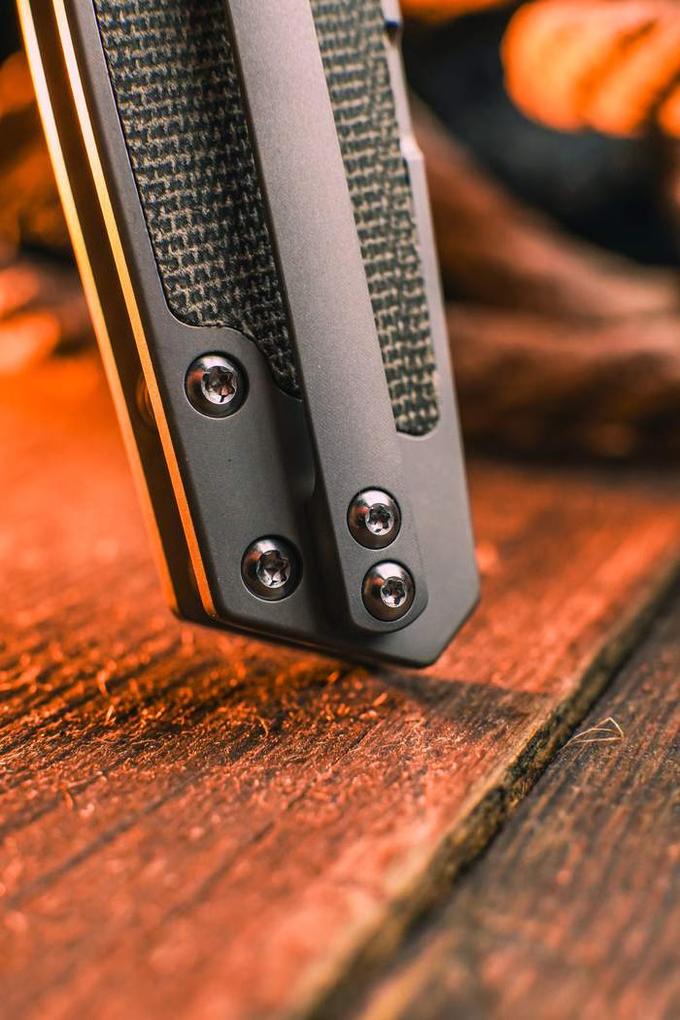 Artisan Cutlery Gambit Pocket Folding Knife with CPM S90V Steel Blade and Titanium Handle Design By Ray Laconico