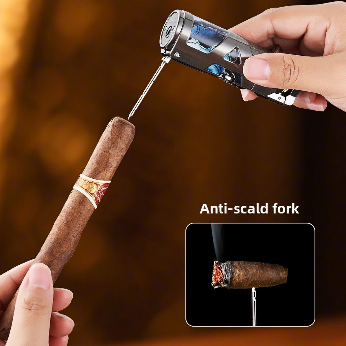 Multi Functional Windproof Gas Lighter, Personalized Rocker Arm Ignition, Refillable Fuel, Full Metal Pocket Lighter, Suitable For Business Gifts, Collections, Candle, Smoker Tools(Fuel Not Included)