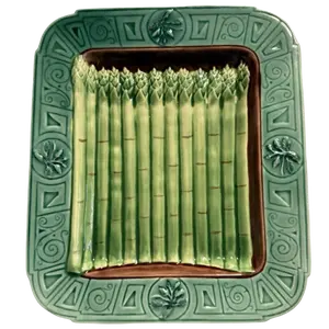 Vintage Majolica Asparagus Platter | Henriksen Imports Ceramic Serving Dish