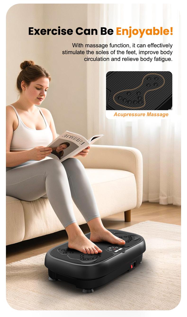 Relife Sports Vibration Plate for Lymphatic Drainage Magnetic Foot Massage Injury Rehabilitation Plate Exercise Body Workout for Women,Capacity Weight 440LbS Relife Sports Vibration Plate for Lymphatic Drainage Magnetic Foot Massage Injury Rehabilitation Plate Exercise Body Workout for Women,Capacity Weight 440LbS