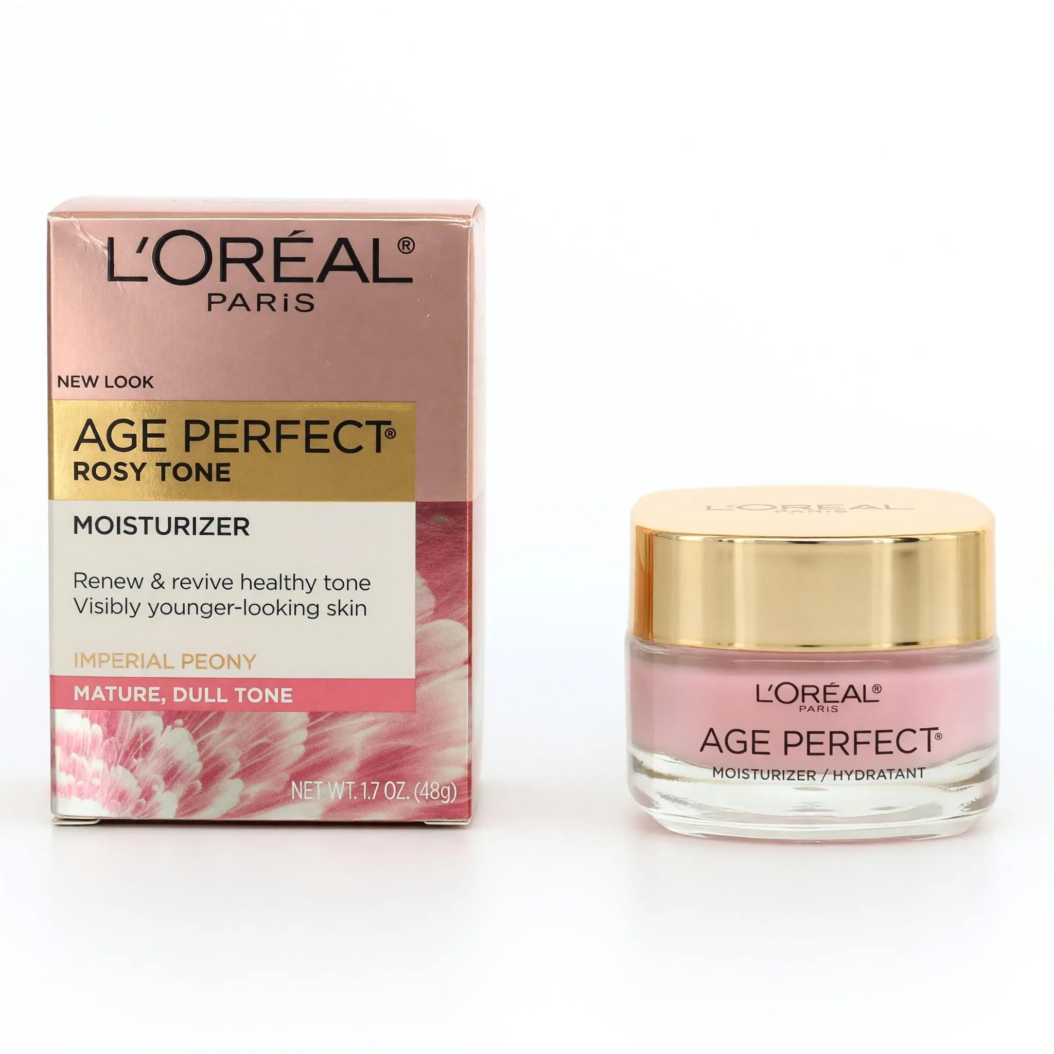 L'Oreal Age Perfect Rosy Tone Scented Floral Aroma Daily Fragrance Moisturizer, 1.7 oz