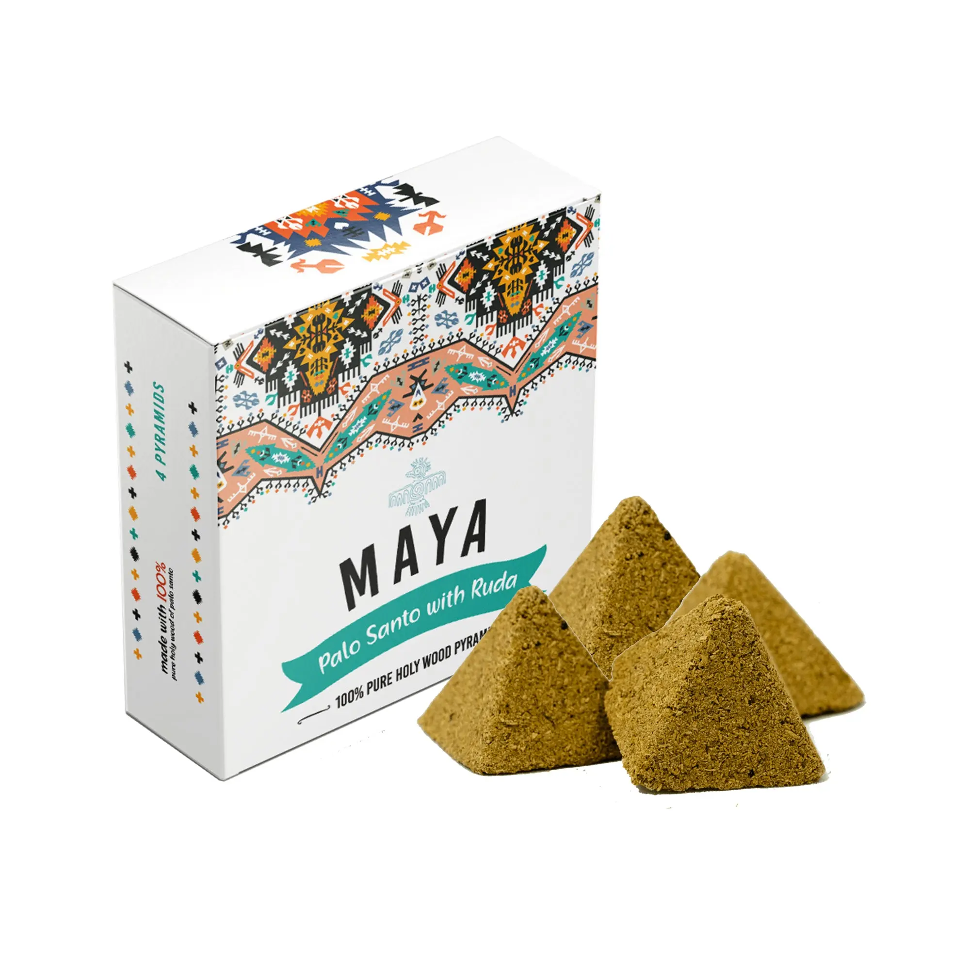 MAYA Palo Santo & Ruda Rue Incense Pyramids - 4 Pack