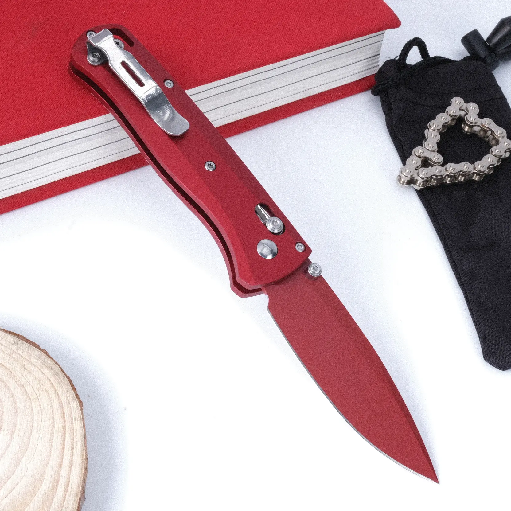 535SUR portable folding knife, pure aluminum handle, S30V high hardness corrosion-resistant steel, outdoor driving, camping, fishing EDC tool, portable tool, best gift.
