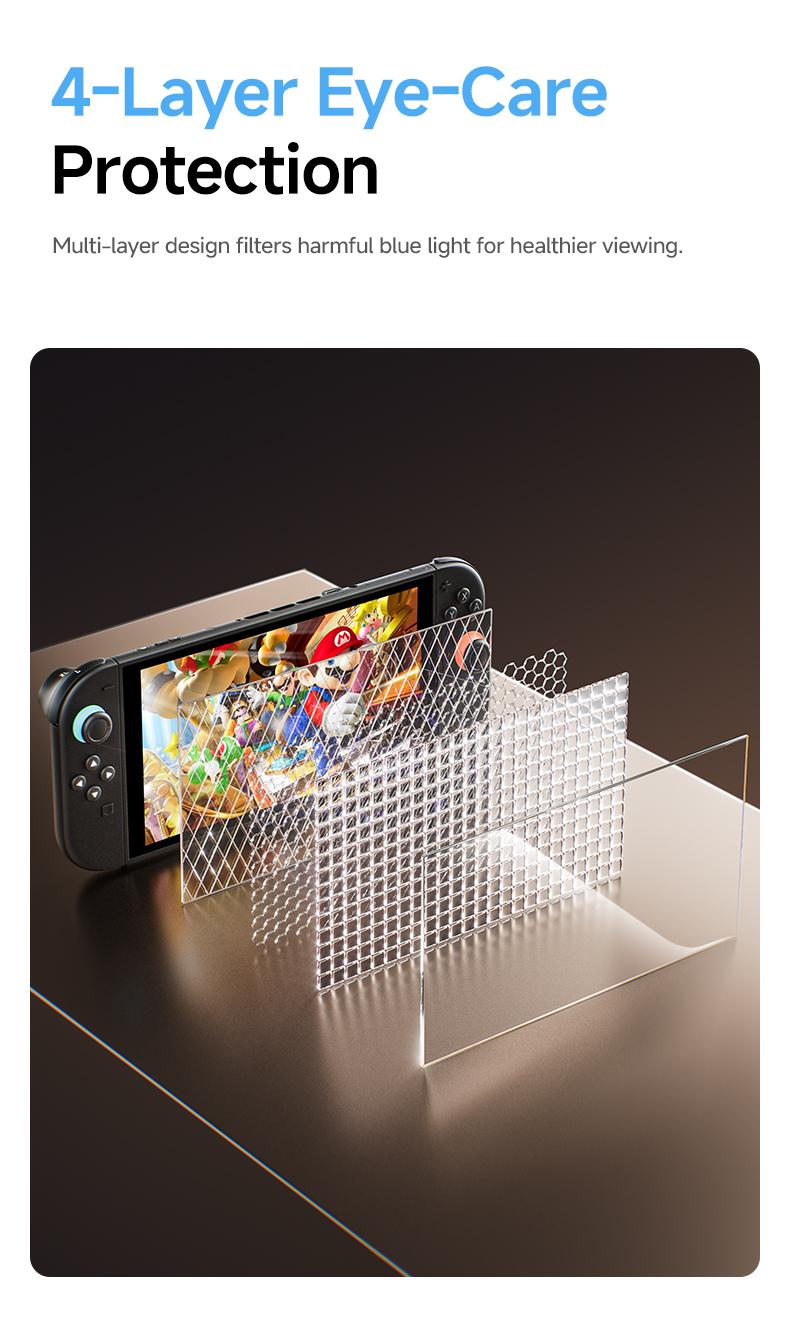 MAGIC JOHN Auto-Alignment OneTouch for Nintendo Switch 2 Screen Protector 7.9'' 2025 Tempered Glass, Accessories, 30 seconds Installation, Bubble Free, Anti-Scratch, Touch Sensitive, Ultra-Clear