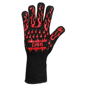 BBB Live-Fire BBQ Gloves – 800°F Heat Resistant Aramid Grilling Gloves for Churrasco & Open Flame Cooking