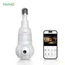 HomiQ Light Bulb Security Camera 3K - 2.4GHz/5GHz Wireless WiFi, Bluetooth, Audio, 360° Pan-Tilt, Color Night Vision, Built-In LED & Spotlight, Easy Installation (2026 Upgrade) Safe Home Smart Monitor, Weather Resistant Security Cameras & Systems