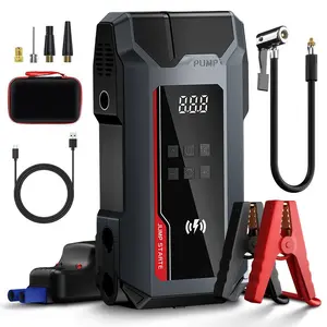 accessories  jump starter car kitPortable Jump Starter with Air Compressor 4000A,12V Car Charger Jump Starter Power Pack,150 PSI Tire Inflator and Jumper 20000 mAh power bank，with USB Port and LED Blower  car tools jump starter car kit car ery  Set sedan