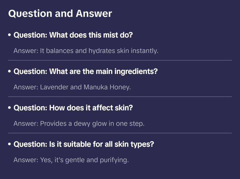 Lavender & Manuka Honey Balancing Mist