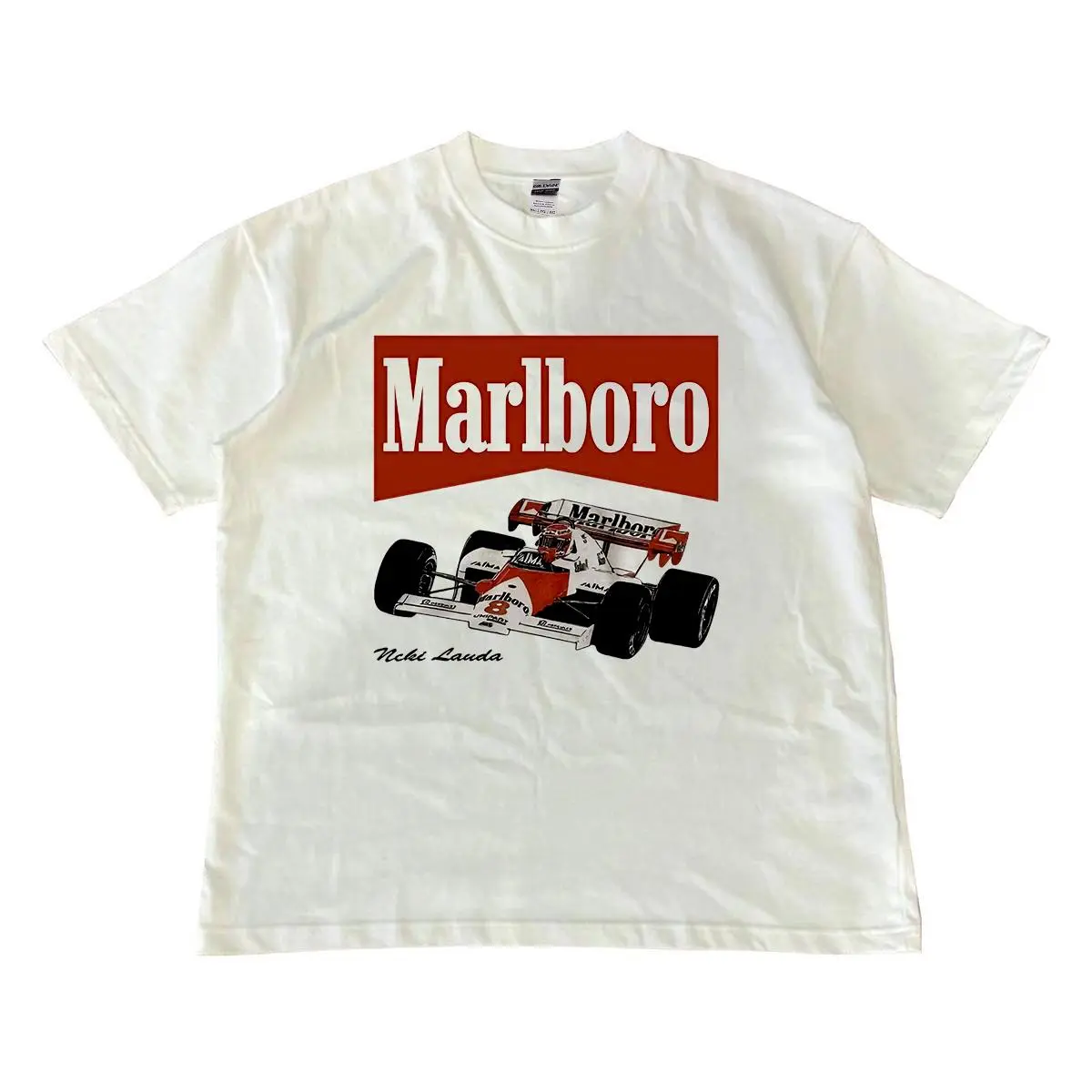 Vintage Marlboro Racing T-shirt, Nascar Merch Graphic Tee, Unisex 