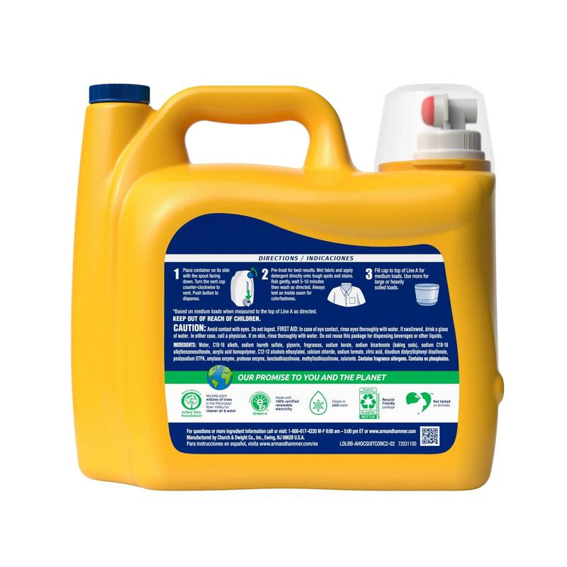 Plus OxiClean Odor Blasters Fresh Burst, 160 Loads Liquid Laundry Detergent, 208 Fl oz