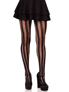 Kyra Striped Net Tights Kyra Striped Net Tights