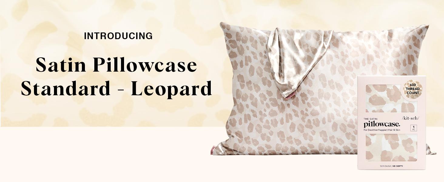 Kitsch Satin Pillowcase in Leopard