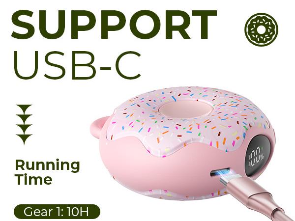 FrSara Hand Warmer, Portable Heater, Donut-Shaped HandWarmers, 3 Heat Settings, 4000mAh Reusable Portable Pocket Heater, Double-Sided Hot Hands for Raynaud's, Golf, Hunting, Stocking Stuffers