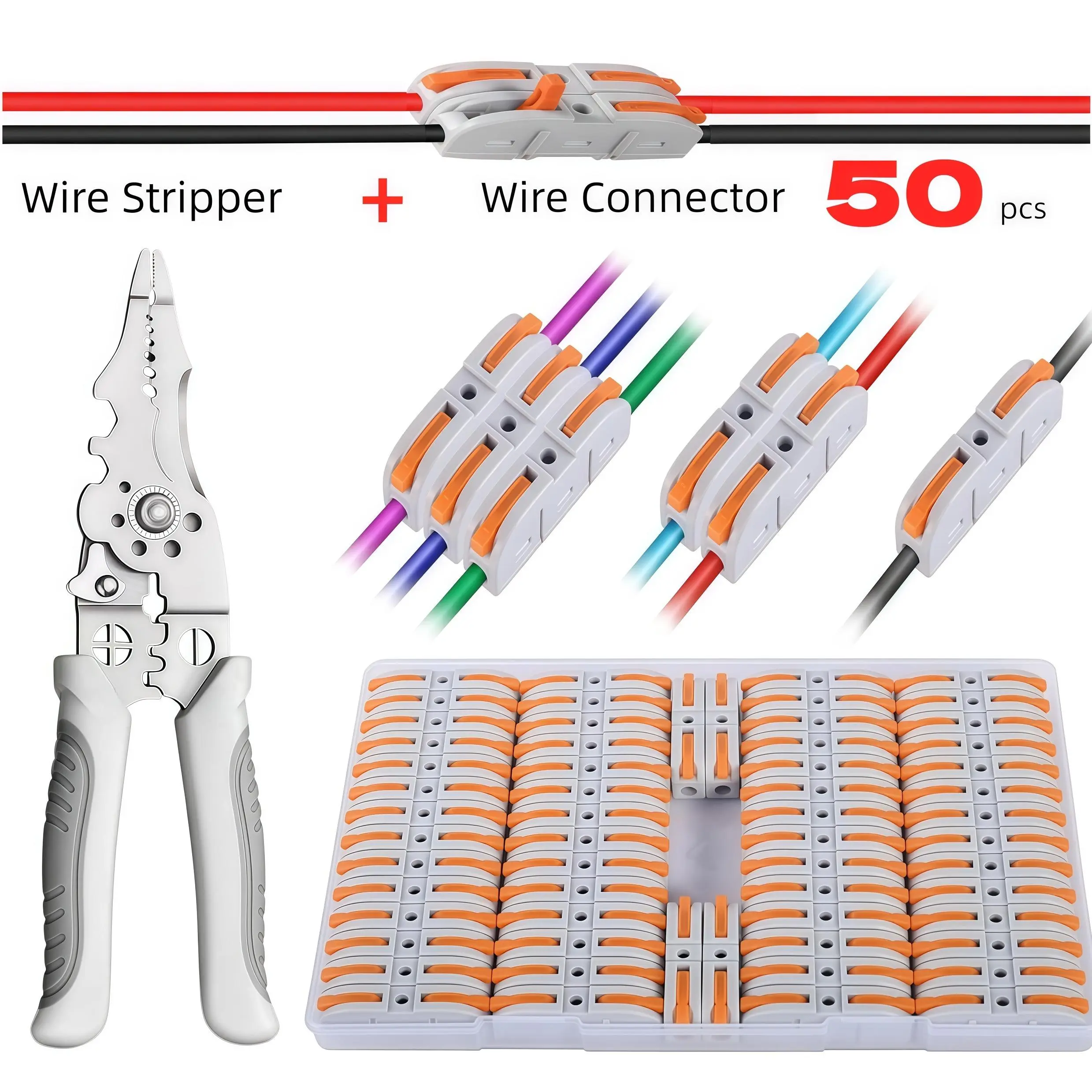 50pcs+Wire Stripper