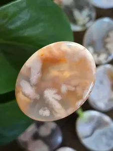 Flower Agate Worry Stone