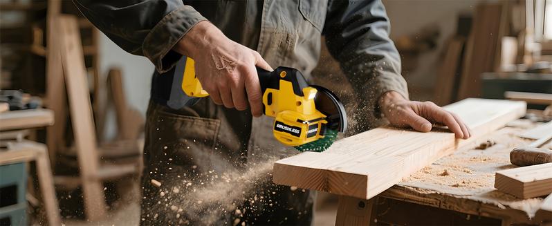 【No Batteries】 Cordless Cut Off Tool Compatible with Dewalt 20V Battery/ for Milwaukee M18 Battery/ Makita 18V Battery, 18,000 RPM Brushless Motor, 4" Blades (2pcs) with Dust Cover, 1.2mm Max Blade Thickness for Wood/Metal/Plastic