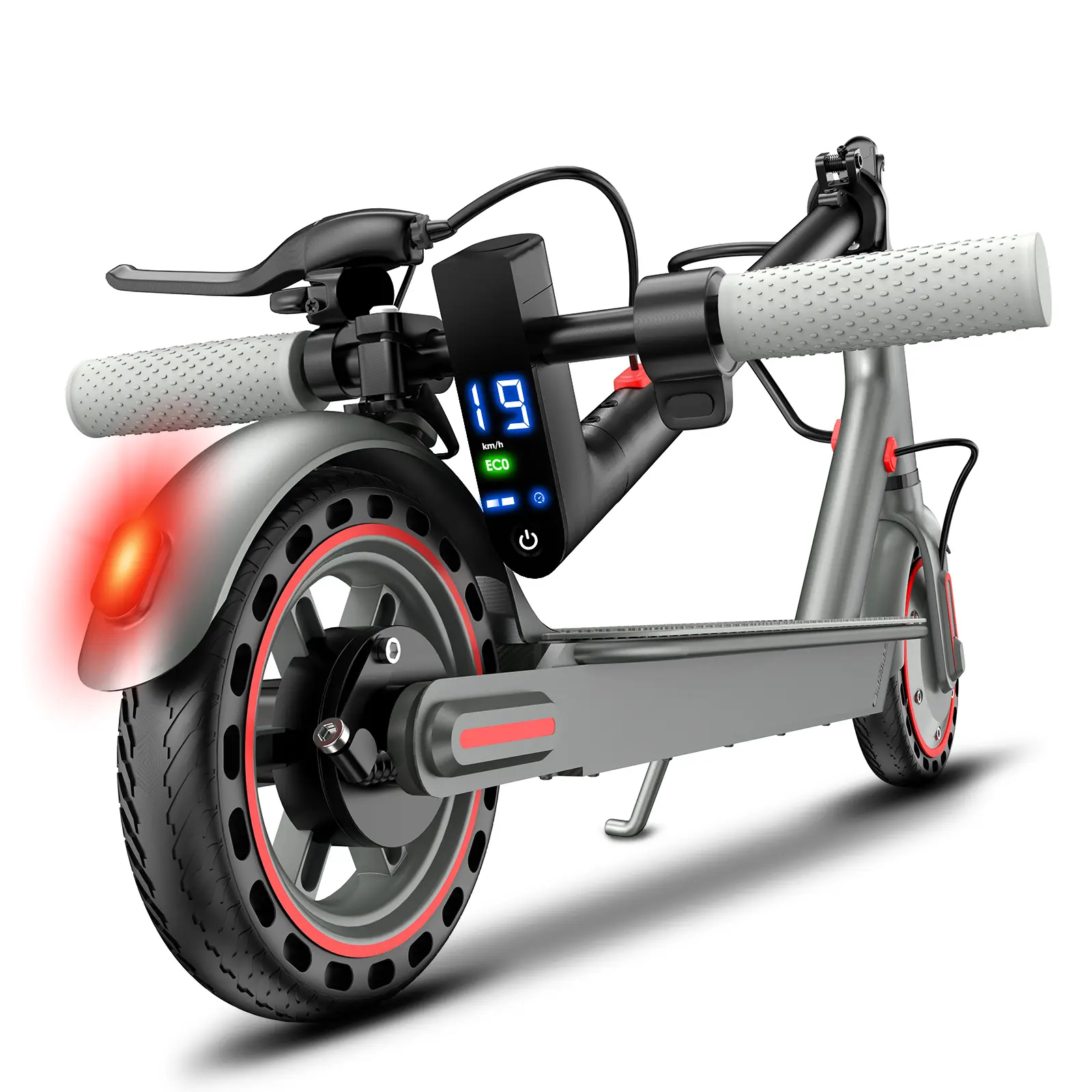 Adult Foldable Electric Scooter, 350W Brushless Motor, 28MPH Speed, 8.5-Inch Solid Shock-Absorbing Explosion-Proof Tires, 7.8Ah Battery, 3 Speed Modes, Portable Multifunctional City Commuter, App Control, Front & Rear Lights, 12 Months Support, High Speed