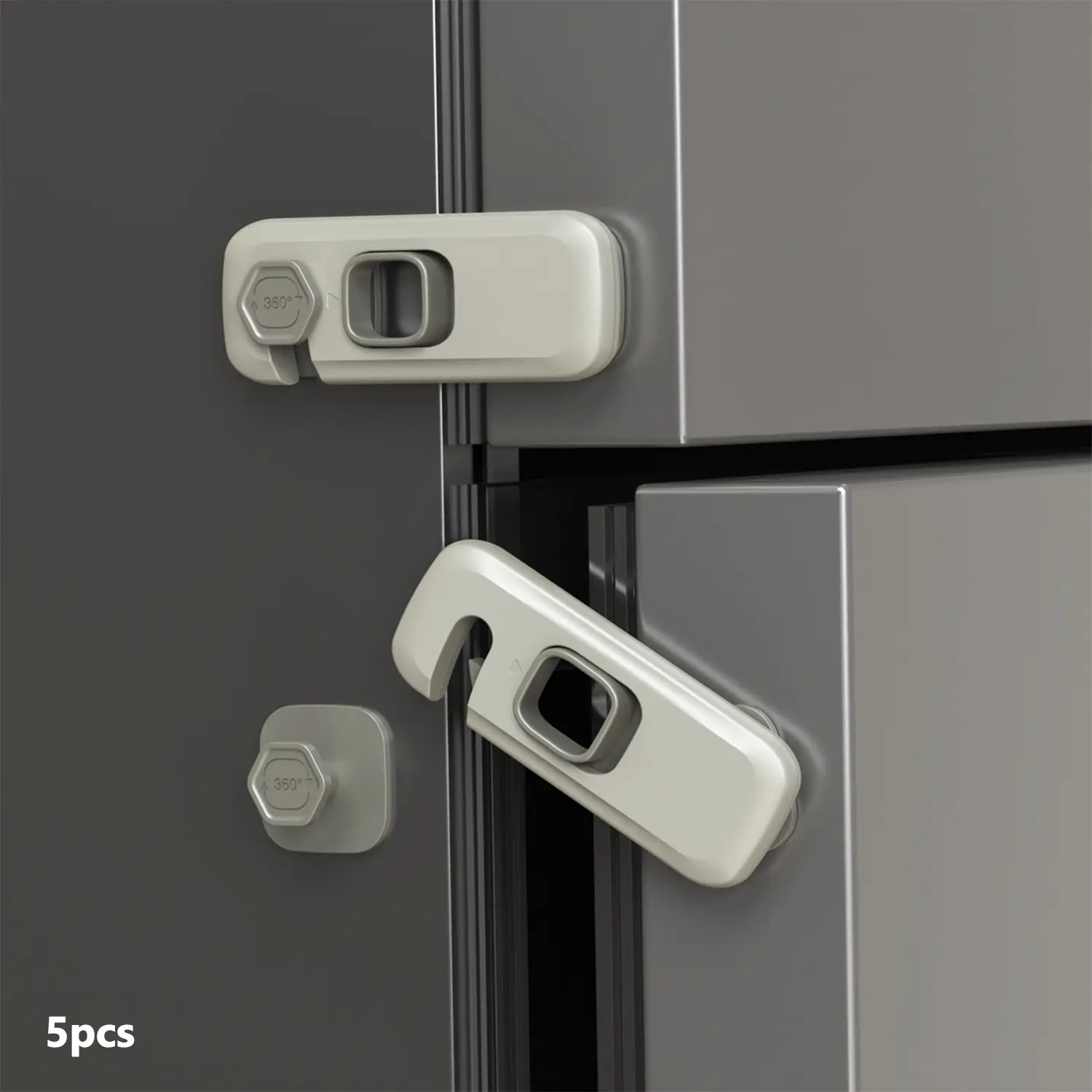 5Pack Child Proof Refrigerator Lock, Baby Proofing Cabinet Locks, oven lock child safety, fridge lock, for Fridge, Drawers, Dishwasher, Oven, Cupboard, Closet, Adhesive, No Tools Need#SummerWins#tiktokshopbacktoschool