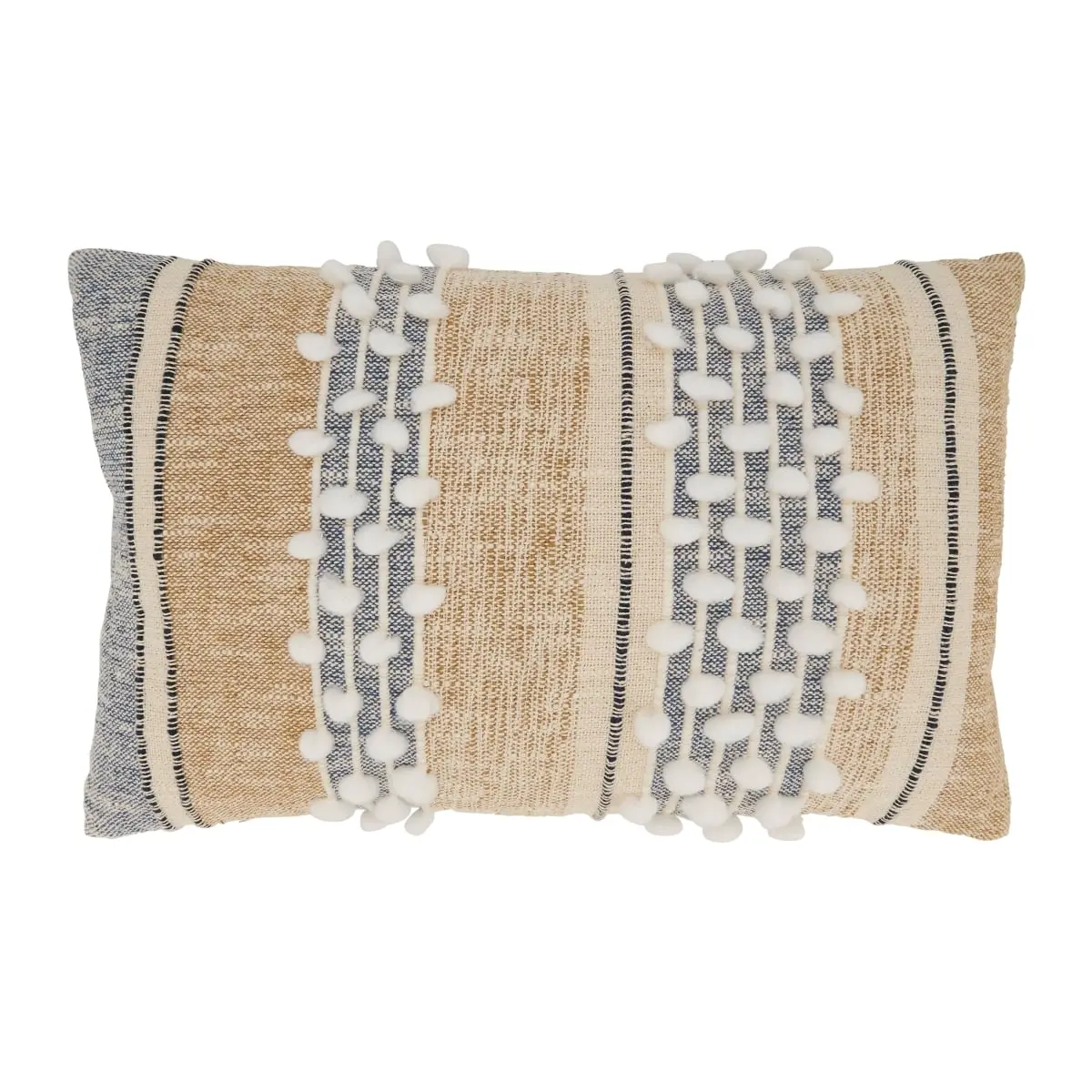 14x23 in. Cozy Weave Stripe Oblong Throw Pillow Cover - Multi-Color Stripe Cushion Cover, Stripe Cushion Covers