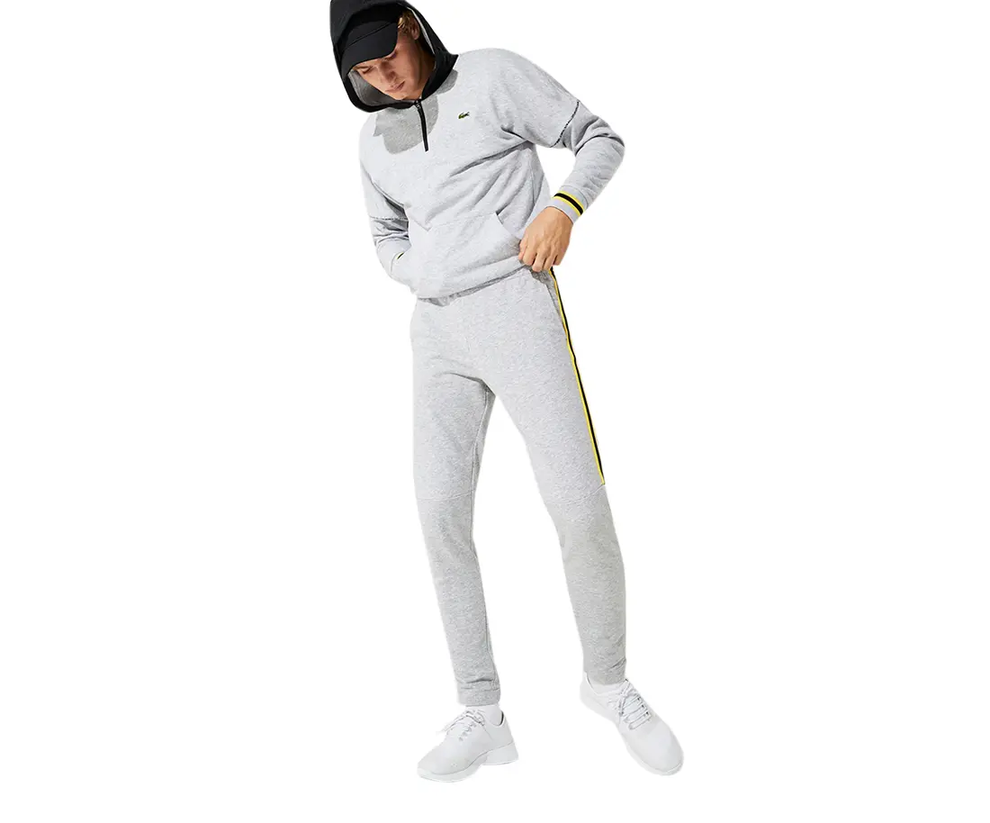 Lacoste SPORT Side Stripe Fleece Jogger Mens Active Pants