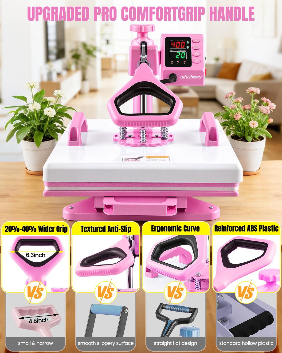 AKEYDIY 15" X 15" Heat Press Machine, 5 in 1 Professional Sublimation Machine Digital Heat Transfer with 360° Swing Away Design for T-Shirts/Tumbler/Mug/Hat/Plate/Cap, Industrial-Quality Press Machine with 30OZ Tumbler Press AKEYDIY 15" X 15" Heat Press Machine, 5 in 1 Professional Sublimation Machine Digital Heat Transfer with 360° Swing Away Design for T-Shirts/Tumbler/Mug/Hat/Plate/Cap, Industrial-Quality Press Machine with 30OZ Tumbler Press