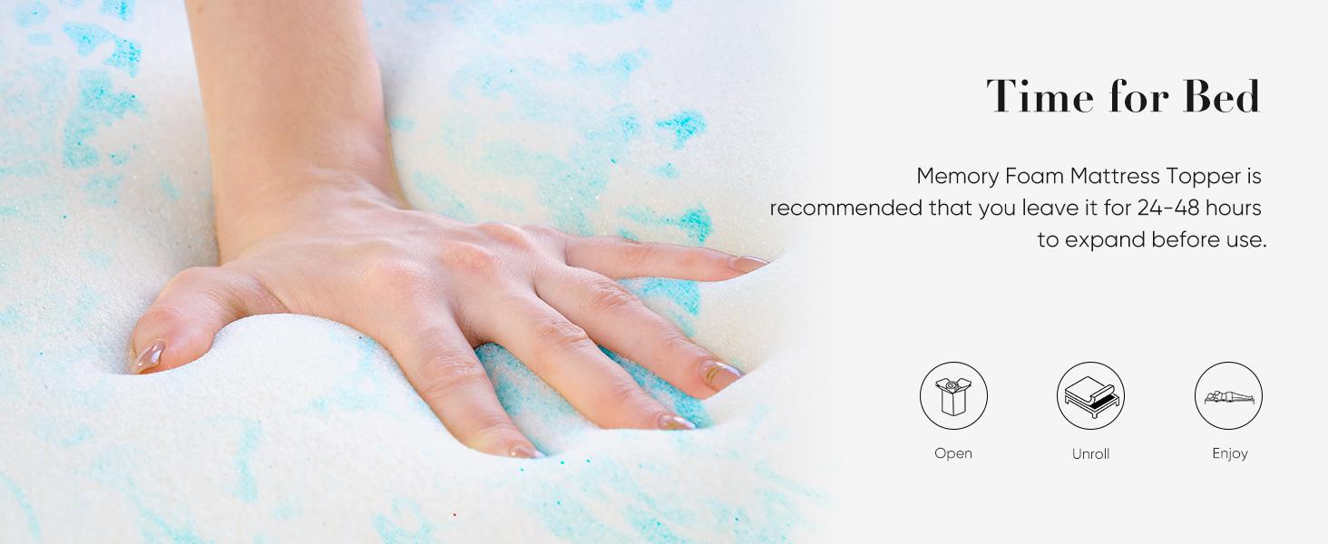 Sweetcrispy Official -  Mattress Topper Memory Foam Mattress Breathable Topper