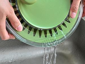 Susteas 5-in-1 Vegetable Chopper – Steel Cutting Basket & Strainer for Fast Salad, Fruit & Meal Prep (Green). Kitchen Utensils