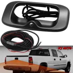 GM1916102 Tailgate Handle Backup Camera, Reversing Rear View Park Assist Camera with 12V Power Cable, Compatible with 1999-2007 Silverado/Sierra 1500 2500 3500HD Pickups, Replaces 15046512 15228539