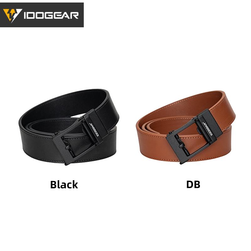 IDOGEAR Men's 1.5" EDC Belts Genuine Leather Casual CCW Belt 3435 Buckle Fashionable Metal Buckle for Outdoor Sport Workwear SpringStatements