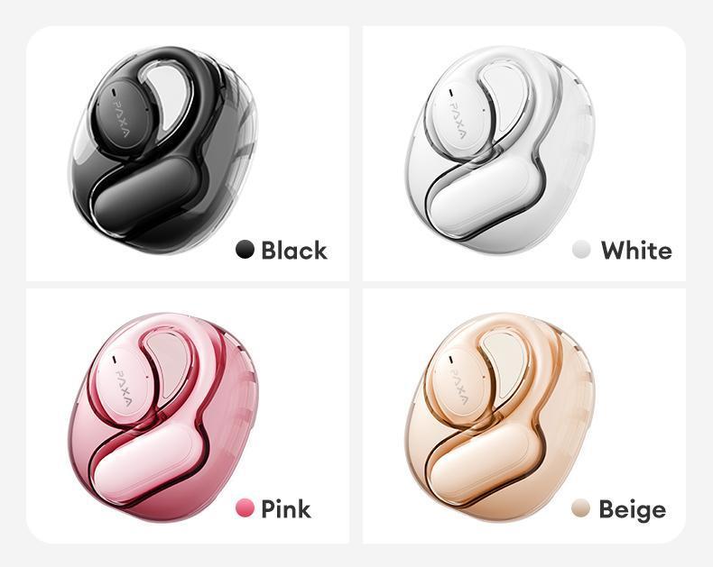 PAXA OpenAir 5 Wireless Earphones,Wireless Bluetooth 5.4 Earbuds High-Fidelity Robust Bass Sound Headphones, Breathable Open Ear Electronic Headset for Workout & Sports