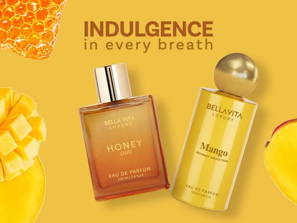 Tropical Honey Bash by Bella Vita Luxury | 2x100 ML (2x3.4 fl. oz.) ml Perfume Set | Honey Oud & Mango | Luxury Unisex Perfume for Men & Women | Long Lasting, Fruity, Floral, Spicy & Woody Notes | Luxury, Vegan & Cruelty Free Eau De Parfum